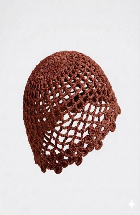 Cuffia Traforata Crochet